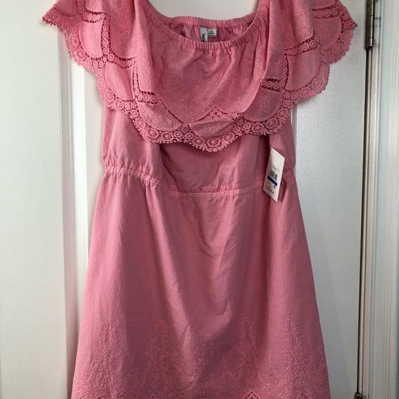 NWT Kenzie pink eyelet dress size XL - Picture 2 of 6